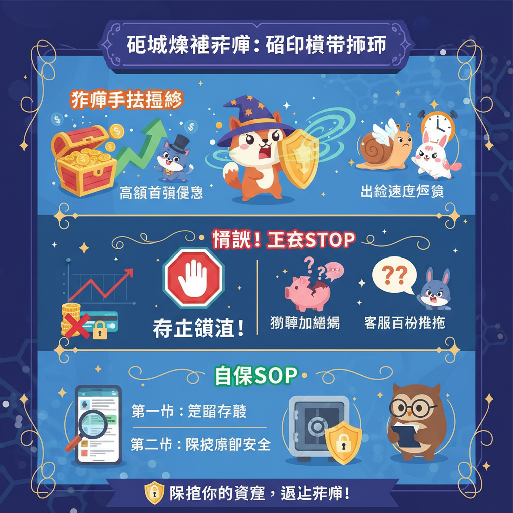 博弈遊戲線上娛樂城銀行帳戶資金凍結儲值真人百家樂詐騙集團投資詐騙風險控管黑網帳戶審核出款問題無法出金詐騙警示玩家評價繳納保證金誘騙加碼黑網娛樂城保證獲利假投資